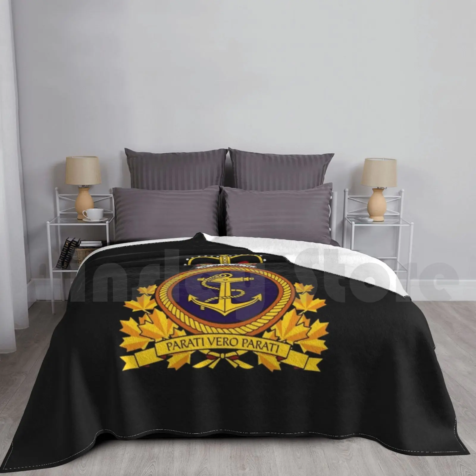 Canada Royal Navy Blanket Fashion Custom Rcn Emblem Canada Royal Navy Royal Navy Command Emblem Canadian Army Army