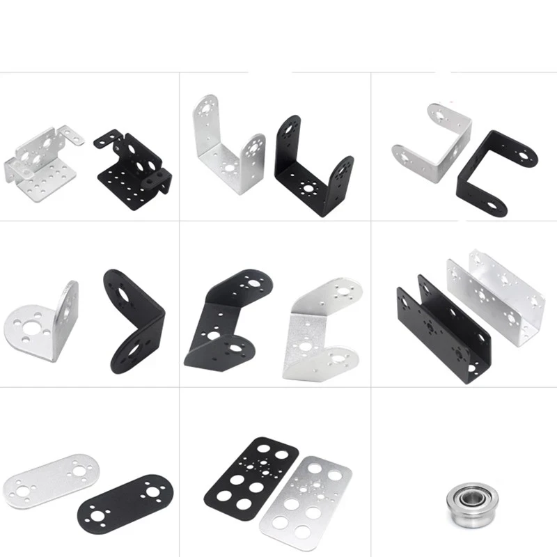 

Standard Servo Steering Bearing Bracket To DIY Humanoid Robot Arm Robotic Part Accessory Platfrom U Beam L Toy