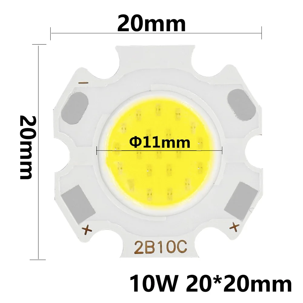 20 pz un sacco ad alta potenza LED COB lampadina 20mm 3W 5W 7W 10W utilizzare 250mA LED sorgente Chip luce lampada faretto Downlight lampade