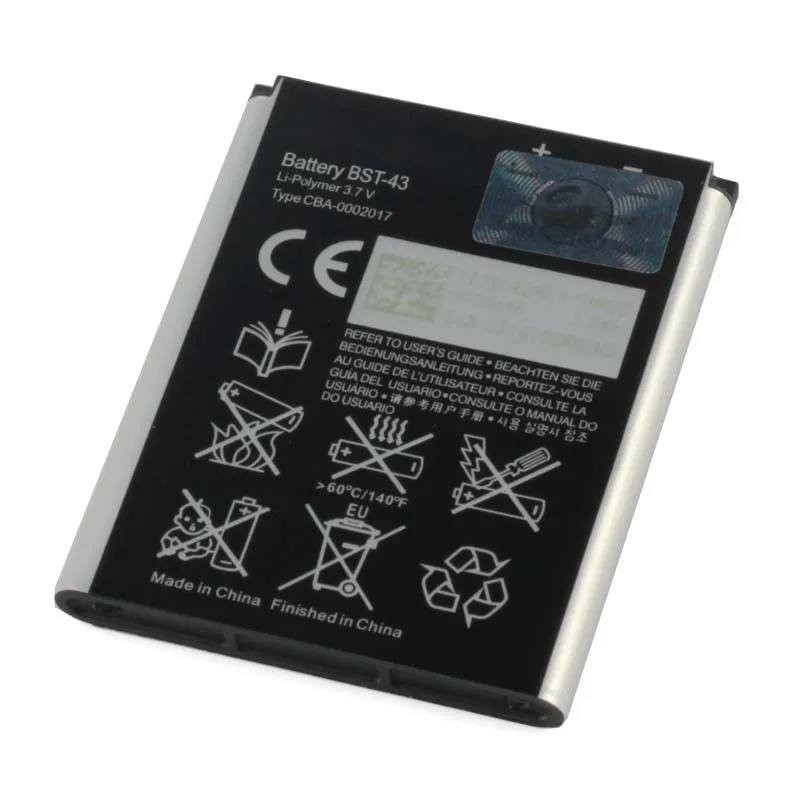 Original BST-43 Mobile Phone Battery For Sony  Ericsson WT13I Yari U100i J10 J20 J108i S001 CK13I