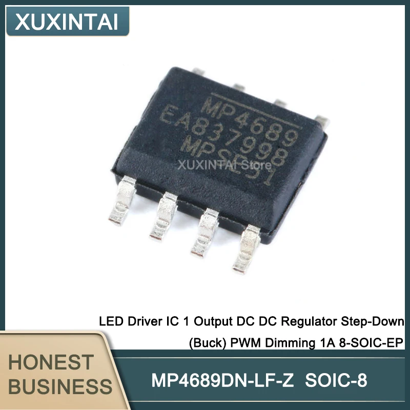 10Pcs/Lot  New Original  MP4689DN-LF-Z MP4689DN LED Driver IC 1 Output DC DC Regulator Step-Down (Buck) PWM Dimming 1A 8-SOIC-EP