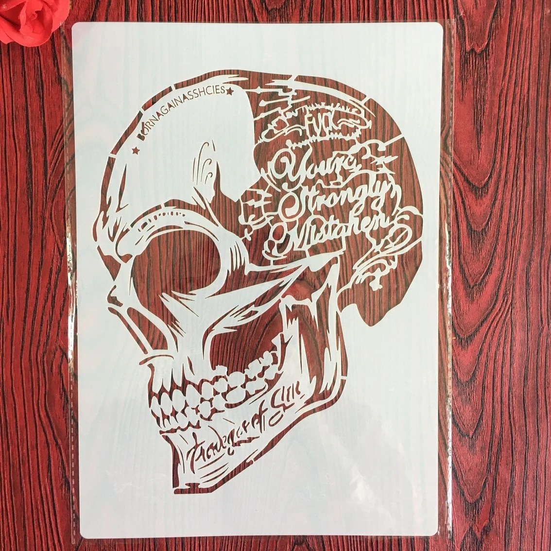 A4 29 *21cm skull DIY Stencils Wall Painting Scrapbook Coloring Embossing Album Decorative Paper Card Template,wall