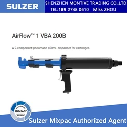 AirFlow 1 VBA 200B A, dispensador neumático de 2 componentes, 400mL, 1:1, cartuchos, ahorra presión, pistola Industrial