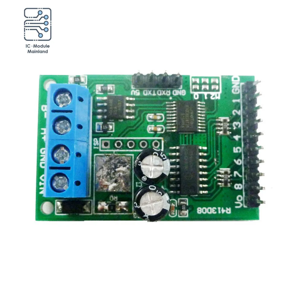 5V 6-24V RS485 RS232 R413D08 8 Channel (TTL) Modbus RTU Control Module Multi-Function Relay PLC Control Board