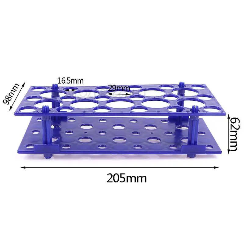 28 홀 플라스틱 원심 분리기 튜브 랙 10/15/50ml 실험실 분석 장비