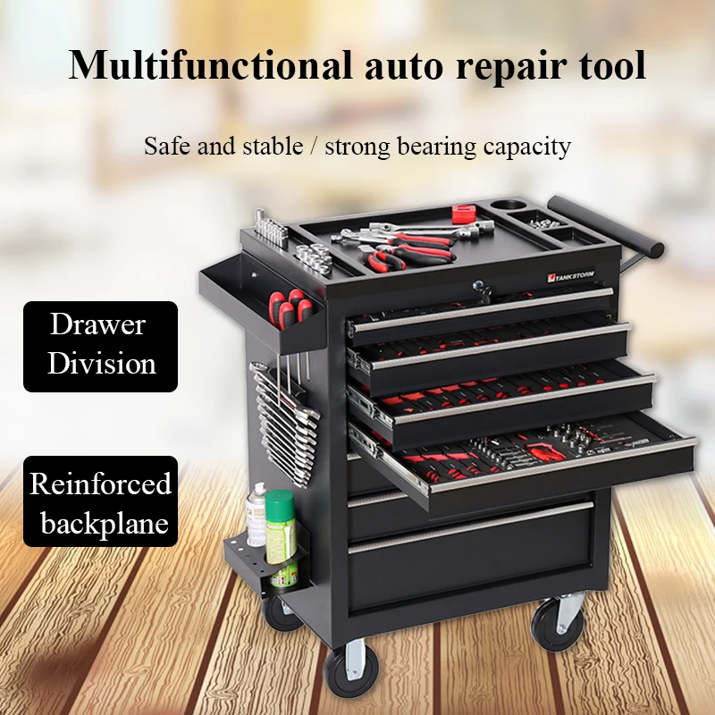 Auto Repair Tool Cart Auto Repair Tool Set Seven Drawer Multi-function Tool Cabinet Tool Box Metal Cabinet Workshop