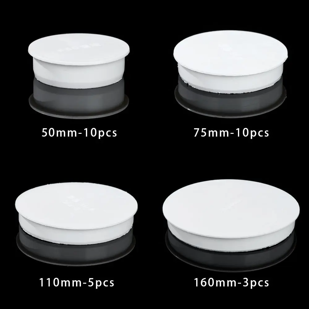 3/5/10pcs 50/75/110/160mm โPipe Cap Decor Cover Fall Tube Insert Plugs Water Stop Hose End Connectors Hardware Fitting