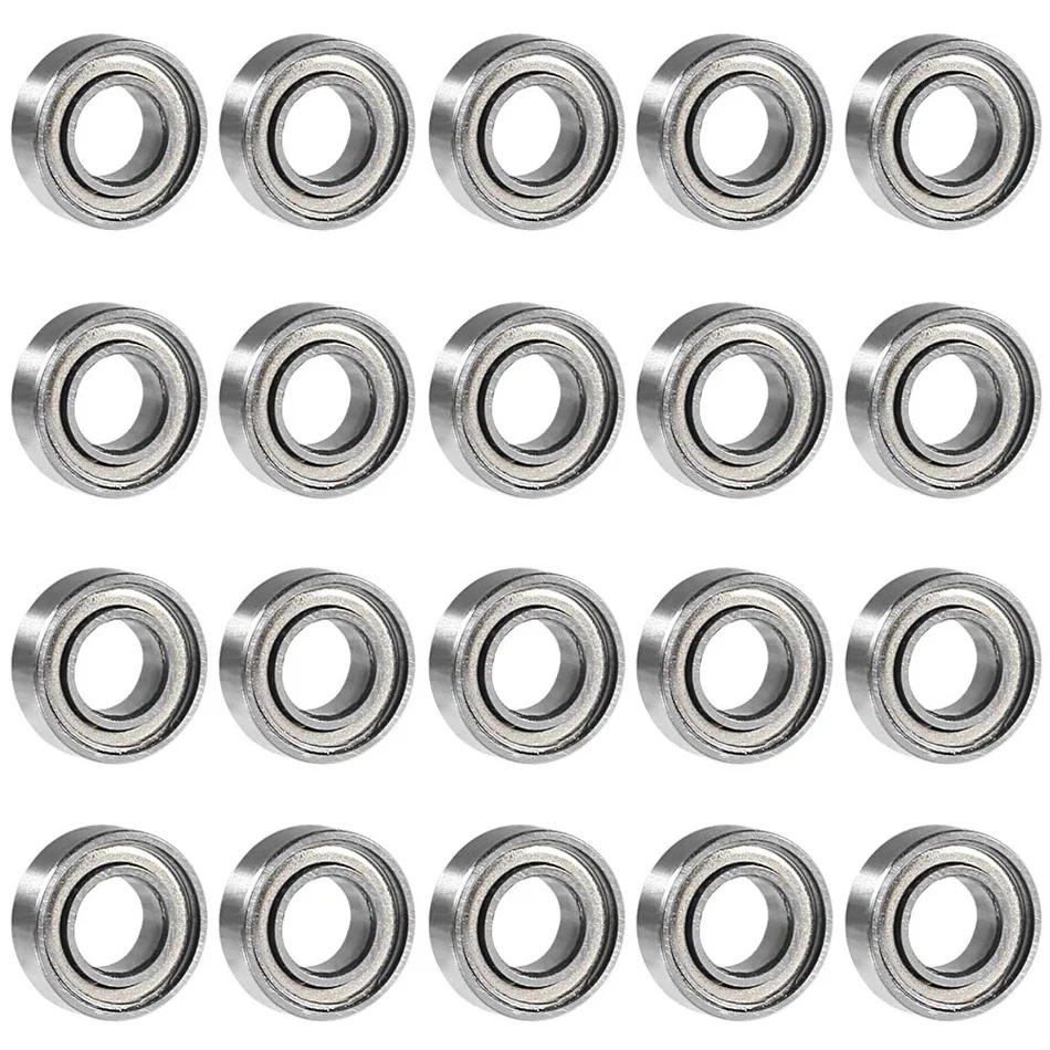 20Pcs/lot 688ZZ Ball Bearing, 8mm x 16mm x 5mm Double Shielded 688-2Z 2080088 Dual Sided Carbon Steel Deep Groove Bearings