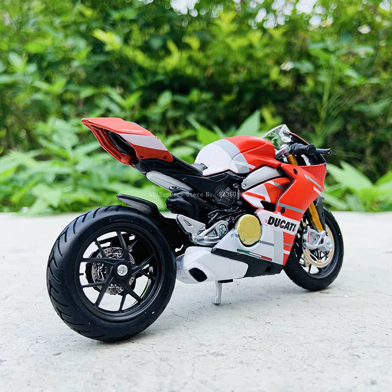 Maisto 1:18 16 styles Ducati panigale v4 s c white original authorized simulation alloy motorcycle model toy car gift collection