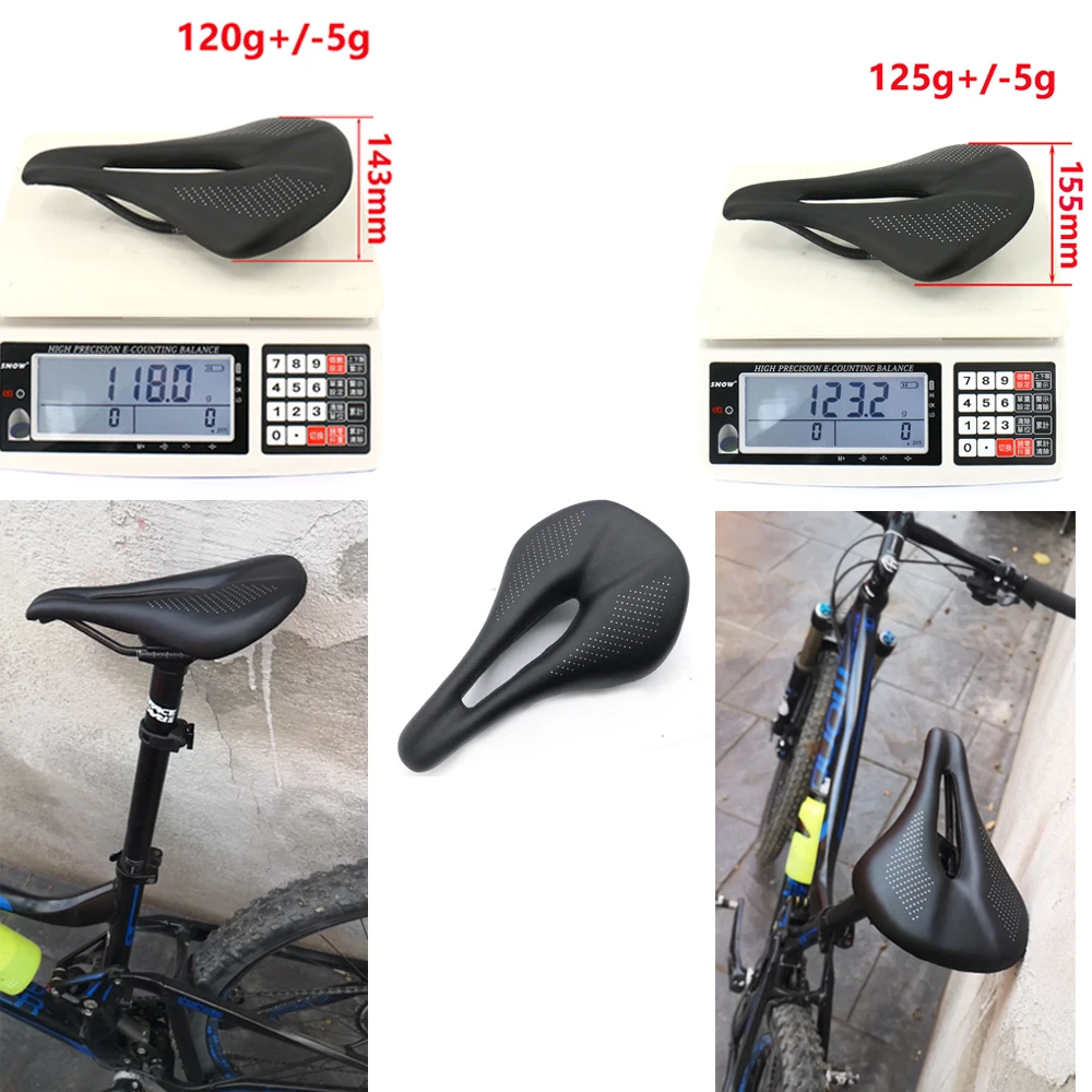 Full Carbon Bicycle Saddle MTB/Road Bike Saddles Ultralight Breathable Comfortable Seat Cushion 120g Cycling Seat Parts