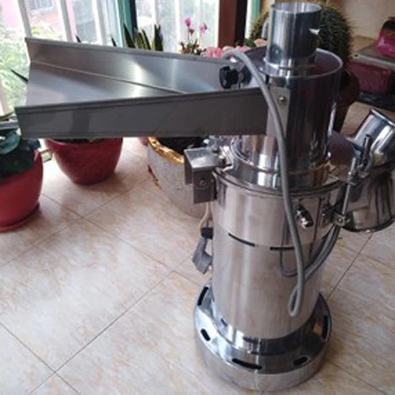 

LEIBIN Automatic Commercial Flow-type pulverizer 2.2kw superfine Chinese medicine Powder grinding machine