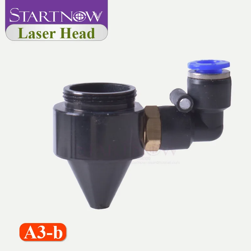 CO2 Laser Air Nozzle Jet & CO2 Laser Head Holder With Focus Lens Set and 25mm Mirror Mount For Laser Machine Hardware Tools