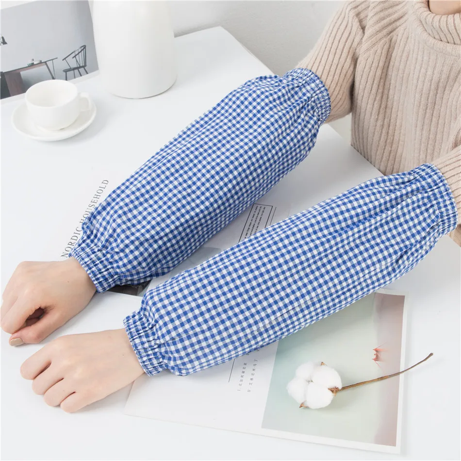 Students in Autumn  Winter Fouling and Warm Long Work Office Kitchen Anti Dirty Wear-Resistant Women's Sleeve Arm Warmers