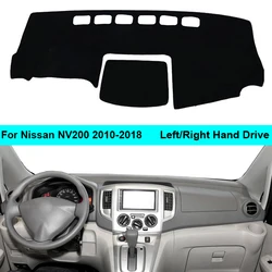 For Nissan NV200 2010 - 2018 LHD RHD 2 Layers Car Dashboard Cover Carpet Cape Rug Pad Carpet Dashmat Sun Shade Pad 2017 2016