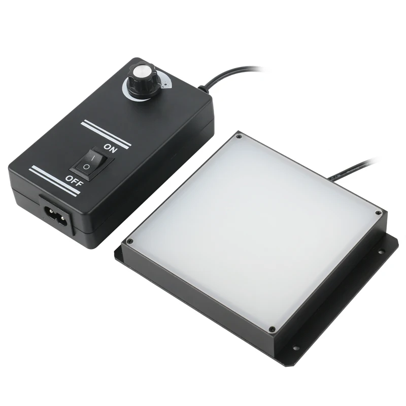 Industrial Video Microscope Camera Adjustable Machine Vision Light Source 100mm Square Surface LED Illumination Source Backlight