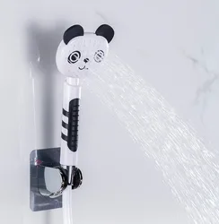 Cartoon Panda Shower Children Shower hand-held Shower Nozzle Set Toilet Booster Bathroom Booster Showerhead 2 Colors