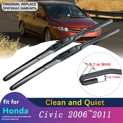 Car Wiper Blades for Honda Civic 2006 2007 2008 2009 2010 2011 8th Type R FA FD Front Window Windshield Wipers Car Accessories