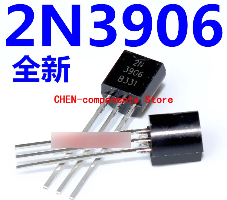 100Pcs 2N3906 Rechte Insert Triode To-92 Gloednieuwe