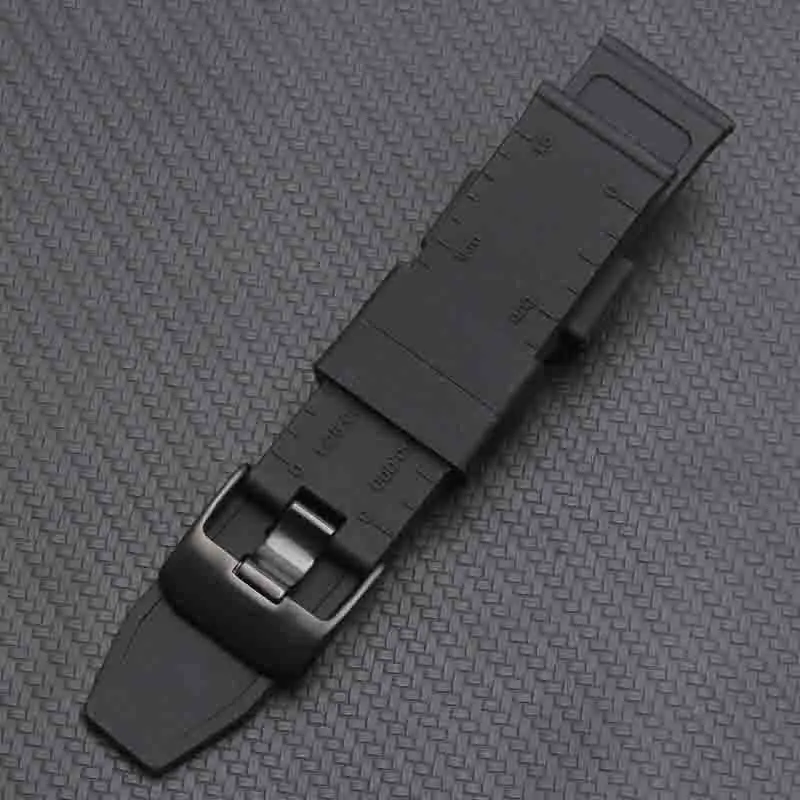 shengmeirui for Lumino-x Military Silicone Watch Band 22MM 23MM 24MM black white Men's Sports Bracket image 6