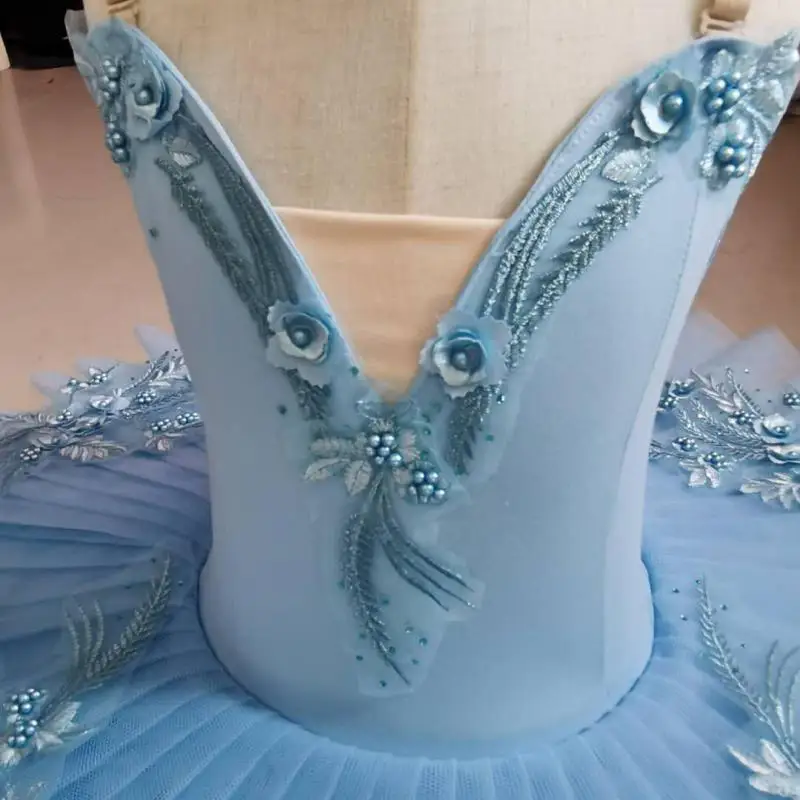 Sky Blue Professional Ballet Costume Classic Ballerina Ballet Tutu For Child Kids Adult Pancake Tutu Dance Ballet Dress Girl