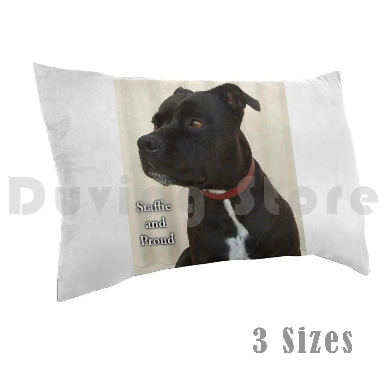 Staffie And Proud Pillow Case Printed 50x75 Staffie And Proud Staffy And Proud Bullterriers