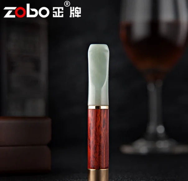

High-grade Jade Sandalwood Pipe Filter Smoking Pipes Portable Smoking Pipes Gifts Smoke Mouthpiece Cigarette Holder FilterLFB235