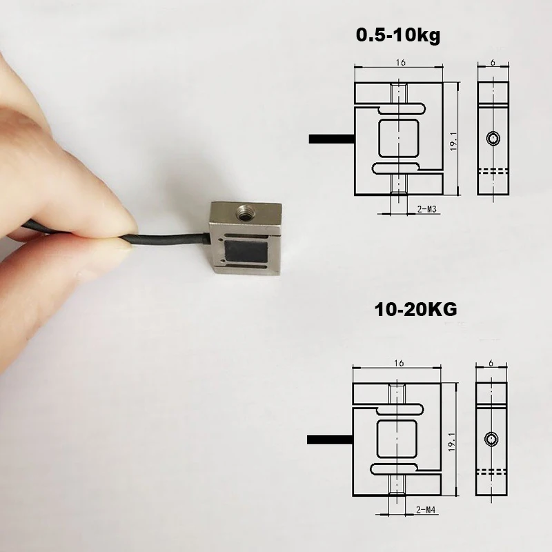 Mini S type tension sensor 0.5kg-50KG S type weighing sensor weight pressure sensor S load cell weight sensor High precision