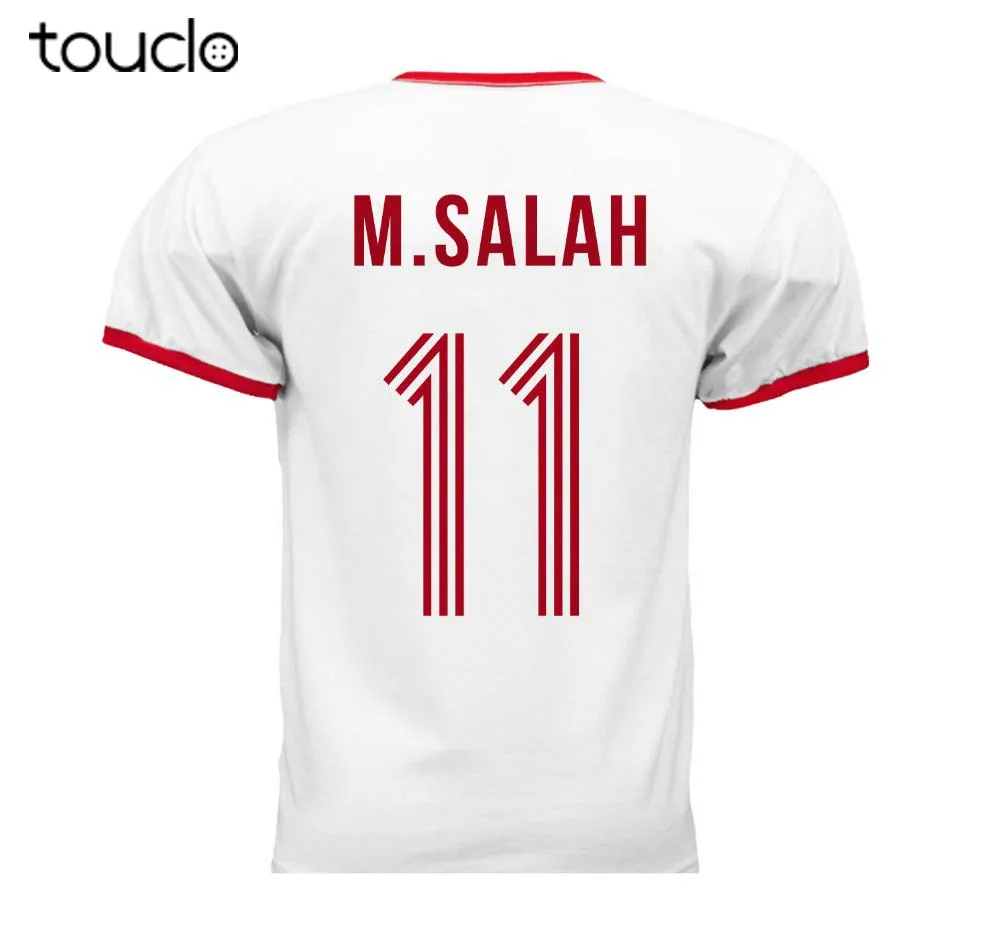 M Salah Egypt Men'S Footballer Legend Soccers Ringer New Fashion Brand Street Hip Hop Fitness Irish T Shirts