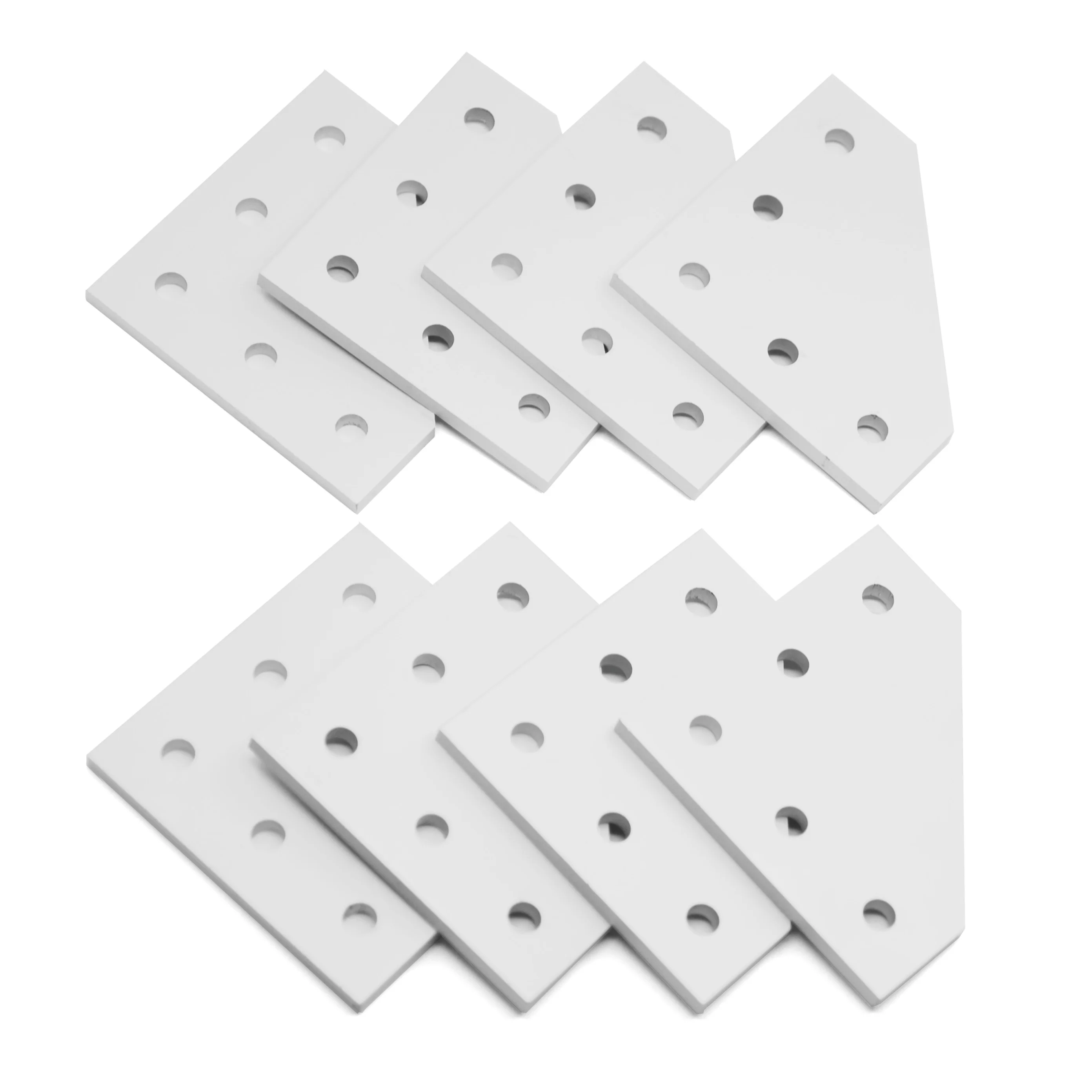 Befenybay 8pcs/lot 5 holes 90 degree Joint Board Plate  L Shape Corner Bracket connection Joint Strip for 2020 Aluminum profile