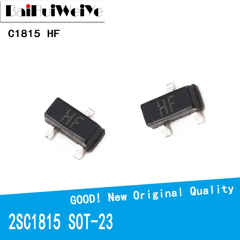 100PCS/LOT 2SC1815 C1815 1815 HF SOT23 SOT-23 SOT SMD Transistor New Original Good Quality Chipset