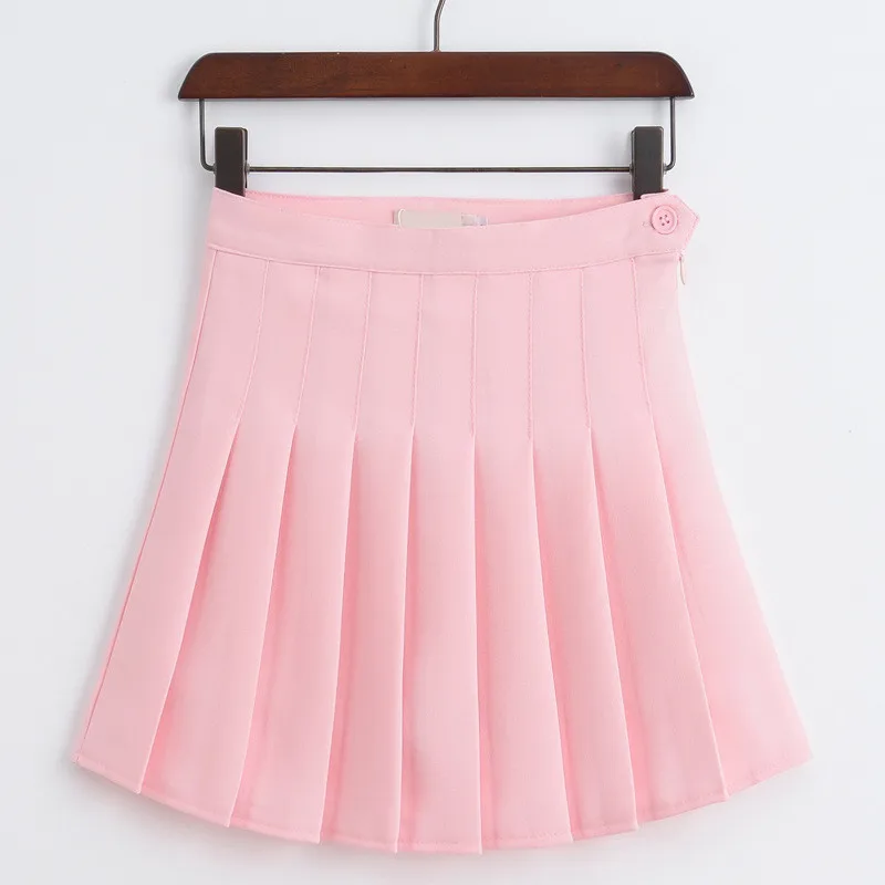 MRMT 2024 Brand New Spring and Summer Women's Skirt Student Skirt Halfway Skirt for Female Solid Color Pleated Skirt