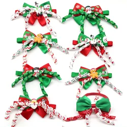 50pcs Christmas Dog Bow Tie Santa Pet Supplies Pet Dog Cat Christmas Bowties Neckties Dog Christmas Accessories For Small Dogs