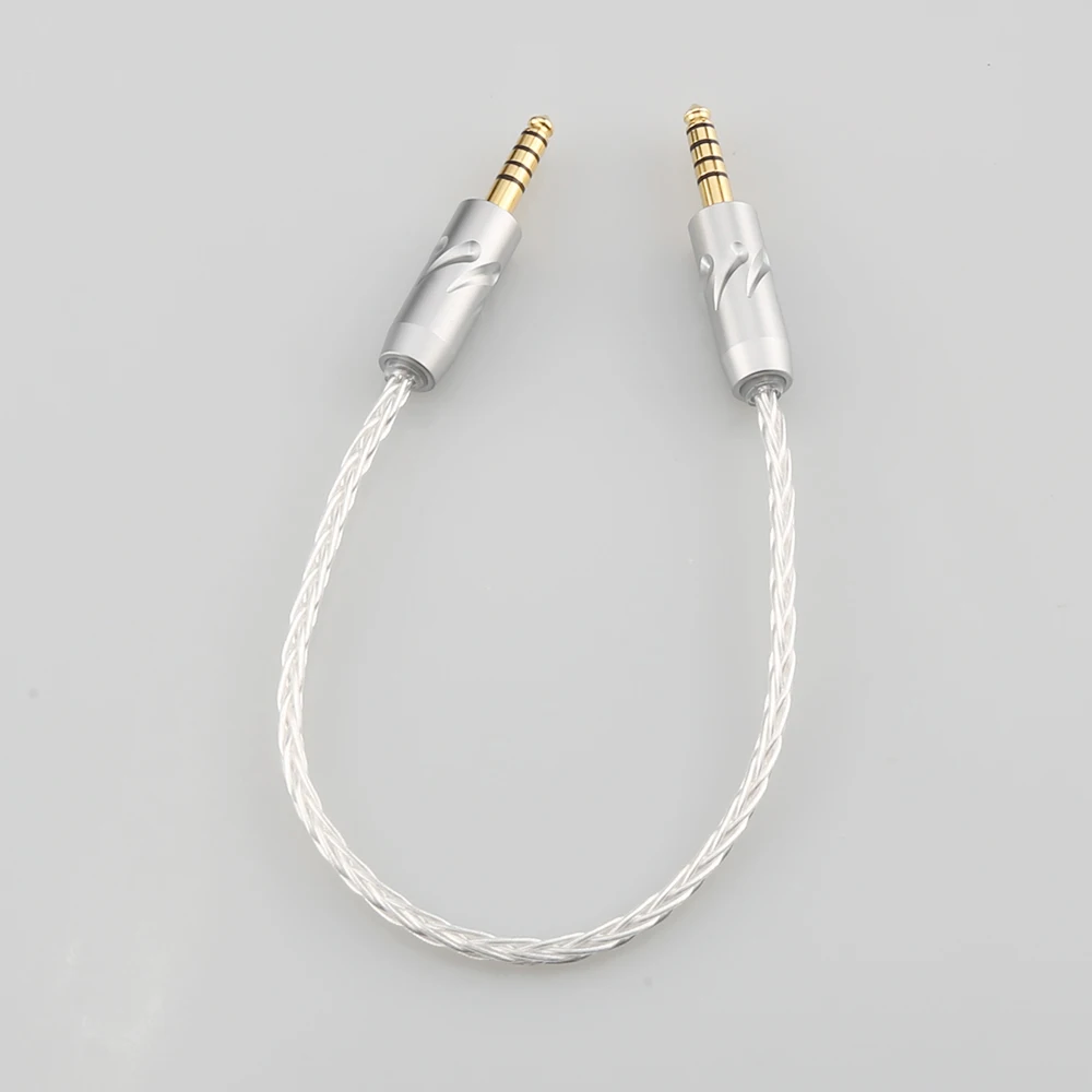Nowy Audiocrast 819AG DIY HIFI pojedynczy 4.4mm zrównoważony męski na 4.4mm zrównoważony męski Adapter Audio kabel 4.4 z męskiego na męskie Adapte