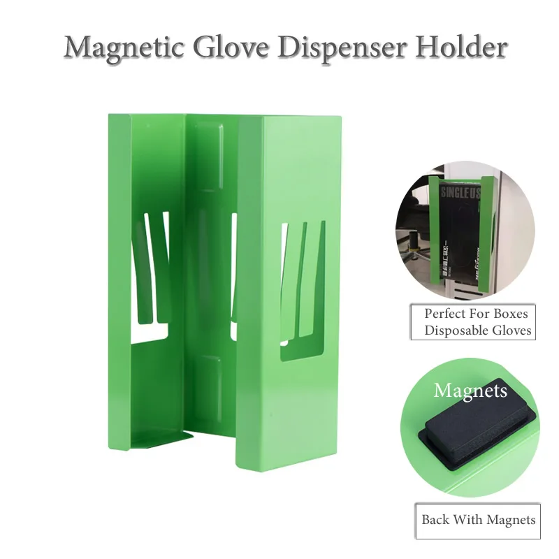 

Magnetic Glove Tissue Dispenser Disposable Nitrile Latex Gloves Box Holder For Toolbox Cabinet Car Wall Mount Organizer Storage