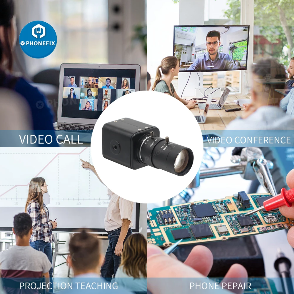 Imagem -06 - Câmera de Gravação de Vídeo Hdmi Live Usb Câmaras de Fluxo Digital ao Vivo hd 1080p mp Cmos com Lente Cctv Manual Varifocal Iris de 550 mm