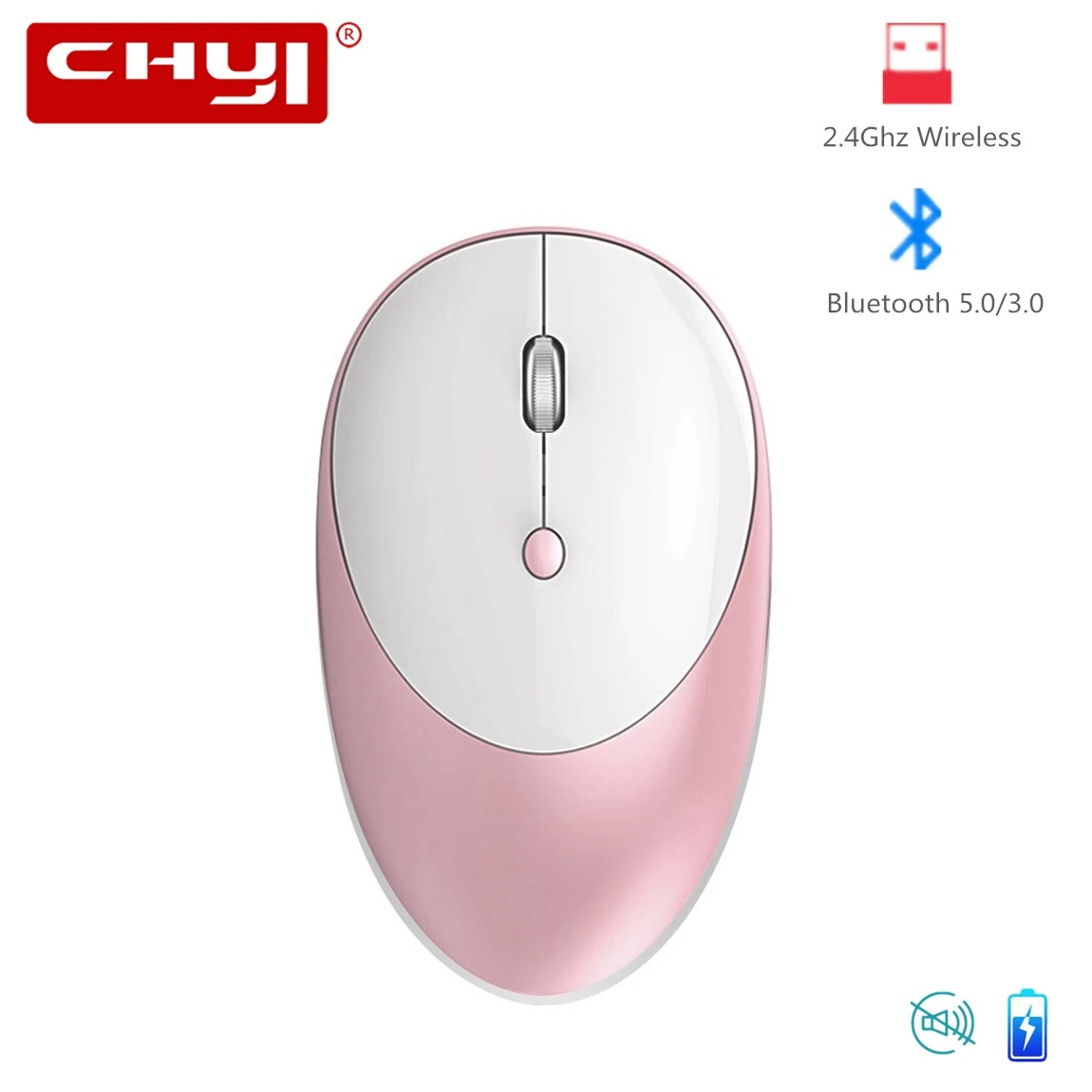 

Ultra-thin Bluetooth Wireless Mouse USB Rechargeable Mouse Optical 1600DPI Ergonomic Silent Mause Office Gaming Mice For Laptop