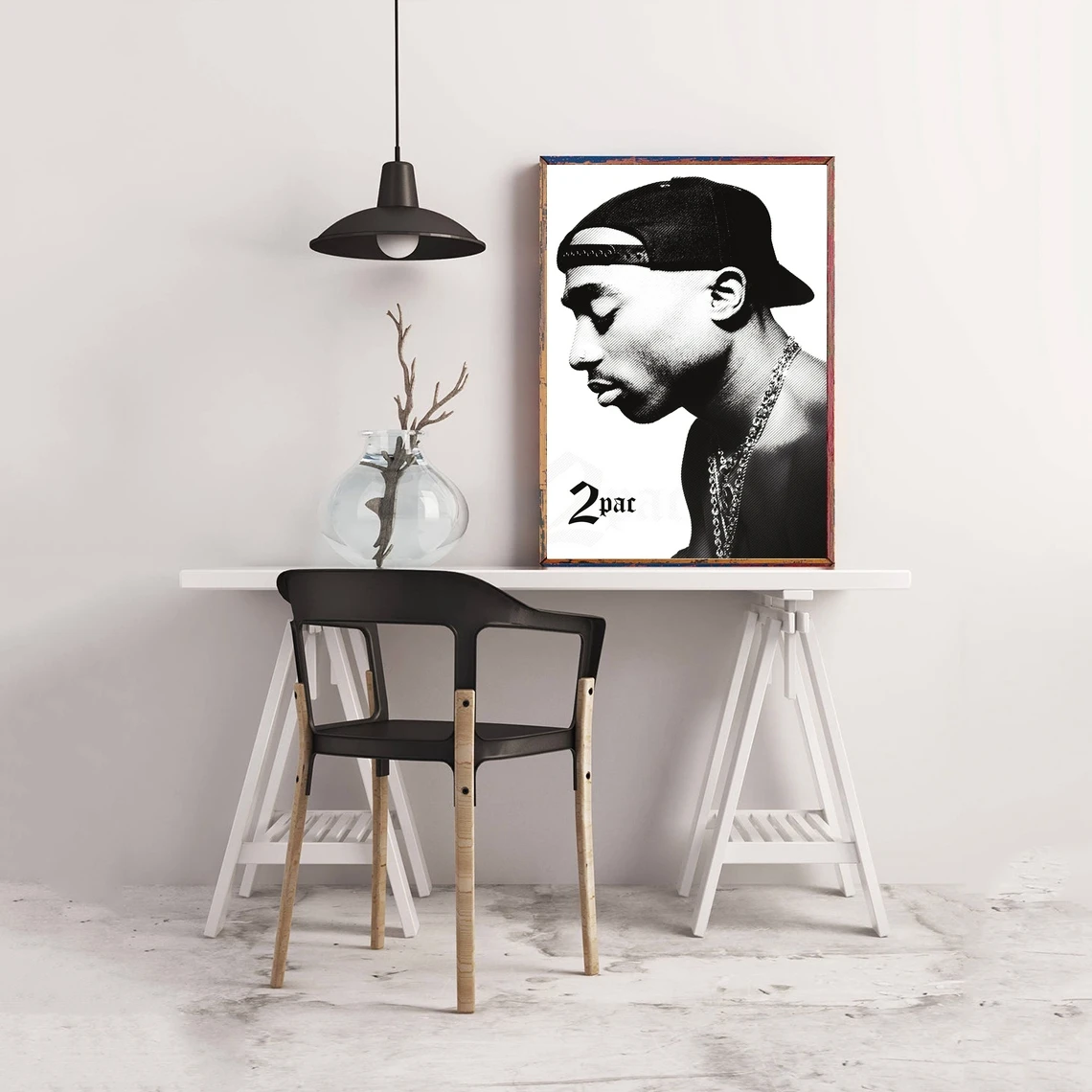 Tupac Shakur 2pac Poster Music Star Singer Hip Hop Rap Canvas Print Wall Painting Home Decoration