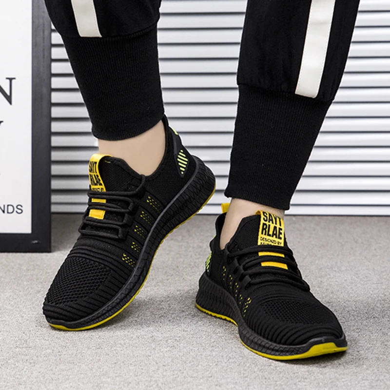 RayZing Fashion Sneakers Men Casual Shoes Comfortable Man Summer Shoes Breathable Mesh Footwear Lace Up Walking Shoe Zapatillas