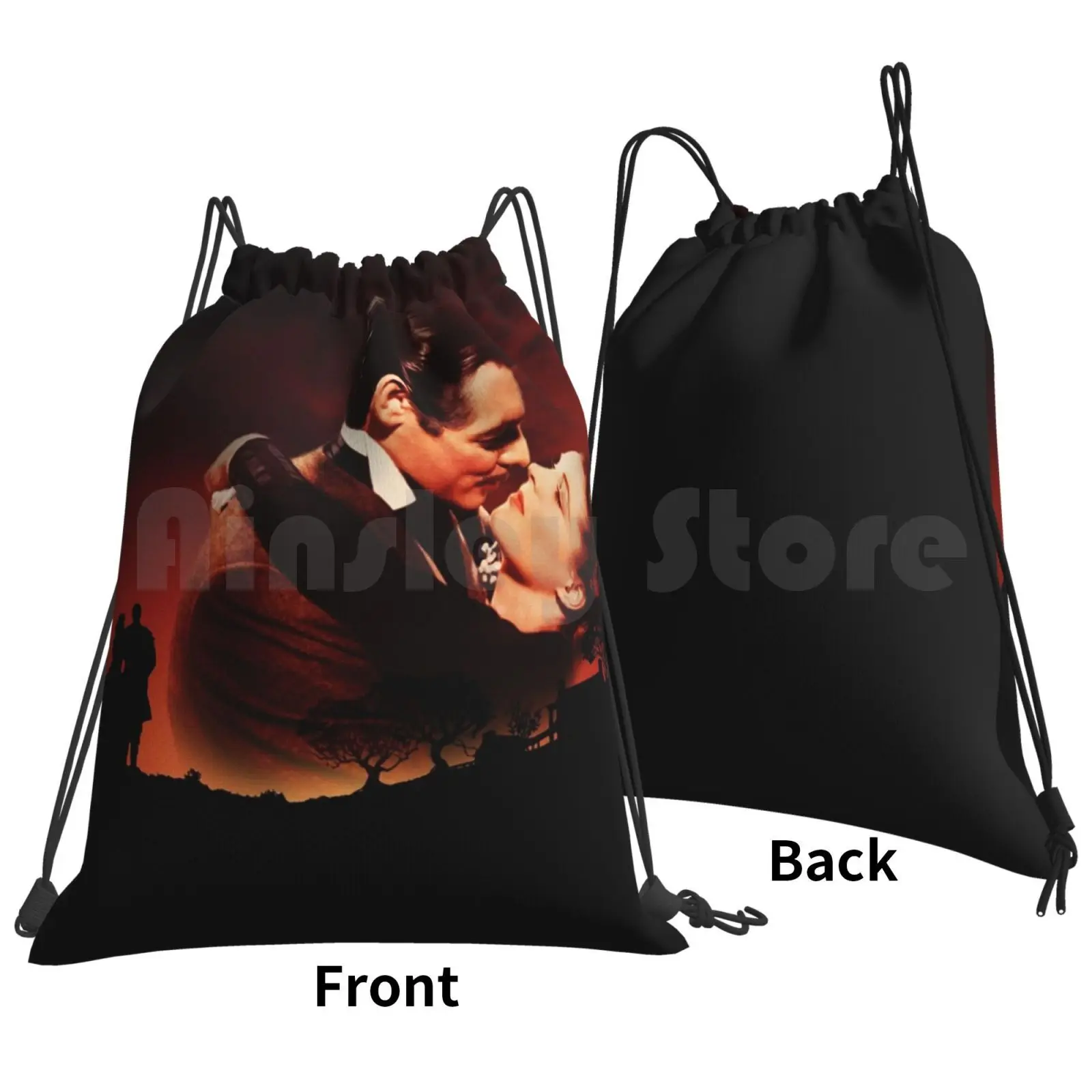 Gone With The Wind Backpack Drawstring Bags Gym Bag Waterproof Gone With The Wind Scarlett Ohara Vivien Leigh