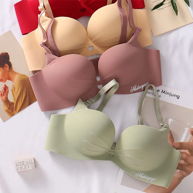 Sexy Hollow Out biustonosze dla kobiet bielizna bez szwu bezprzewodowy biustonosz Push Up Bralette wygodny biustonosz bielizna damska Intimates