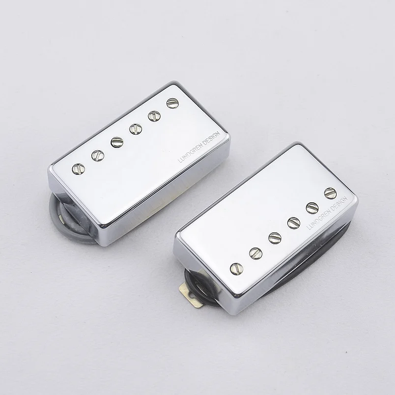 1 Set Original Genuine LUNDGREN DESIGN Electric Guitar Alnico Humbucker Pickup Chrome