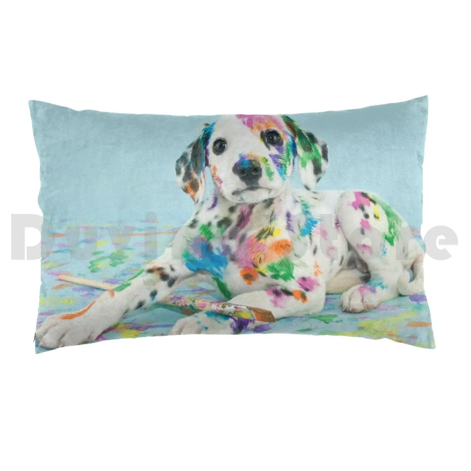 Dalmatian Puppy , Cute Skoda , Small , White Baby , Funny Prints Pillow Case Printed 50x75 Dalmatian Puppy