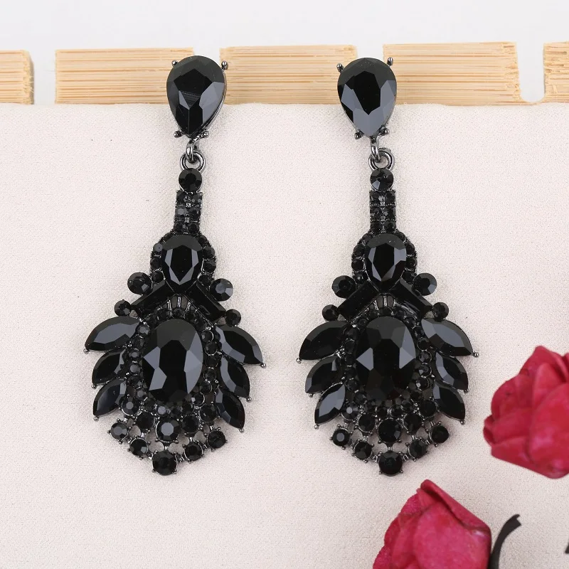 VEYO Luxury Crystal Drop Earrings Trendy Bridal Dangle Earrings Fashion Jewelry for Women Gift New Wholesale