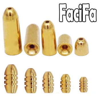 Brass Bullet Fishing Weights 1