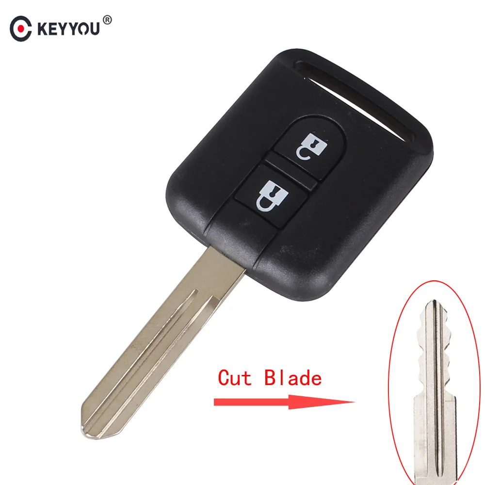 

KEYYOU Key Shell 2 Buttons For Qashqai Nissan Micra Navara Almera Note New Replacement Remote Car Key Case Fob Keyless Entry