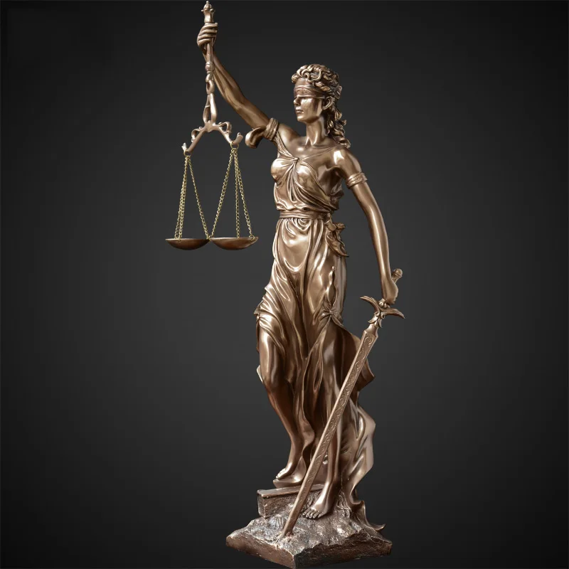 Room Decor Statue Of The Goddess Justice Legal Balance Ornament Office Desktop Accessories Decoration Character Sculpture Gifts