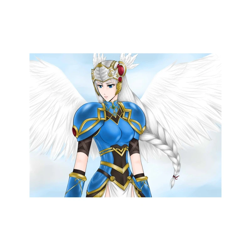 Tri Koshki KCS118 Skuld Valkyrie Lenneth girl angel wings armor car sticker PVC colorful Decals Waterproof sticker