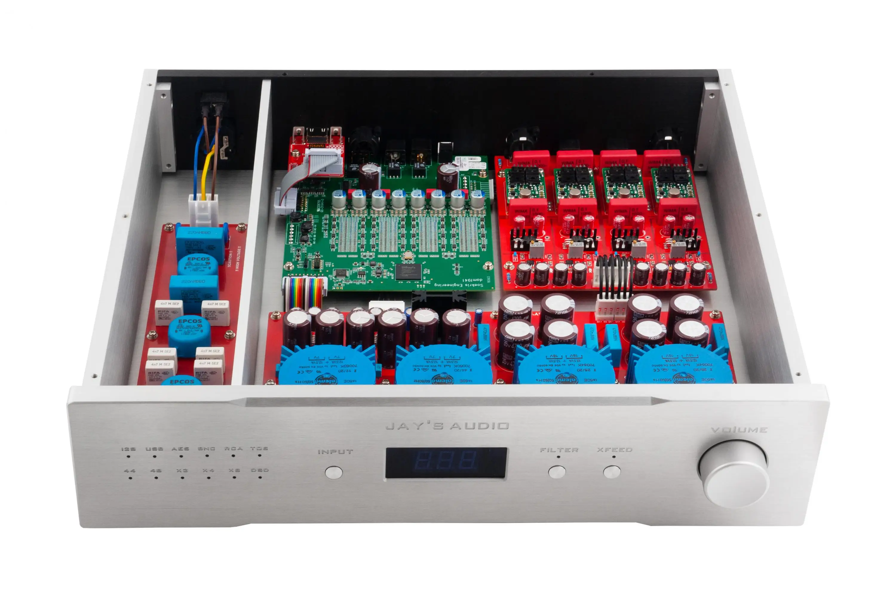 Jay's Audio DAC2-MK3 DAC R2R Decoder Original Danish R2R Module DSD64-256 PCM 24bit/384Khz With Preamp and Headphone Output