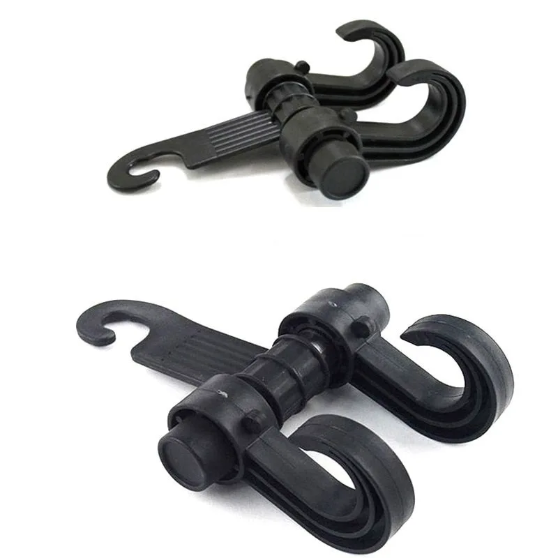 1pc car seat back hook plastic clips automotive interior multifunction double hook up for hanging objects clothes