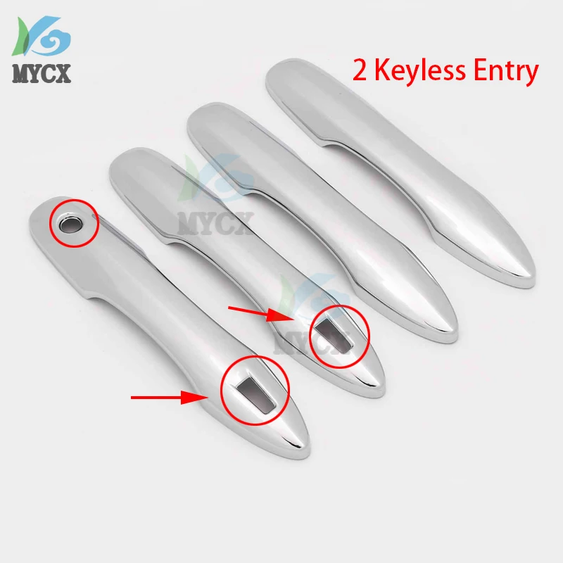 Chrome Handles Cover Trim For Toyota Corolla Auris E210 2019-2020 2021 Car Accessories Stickers Auto Styling Handle